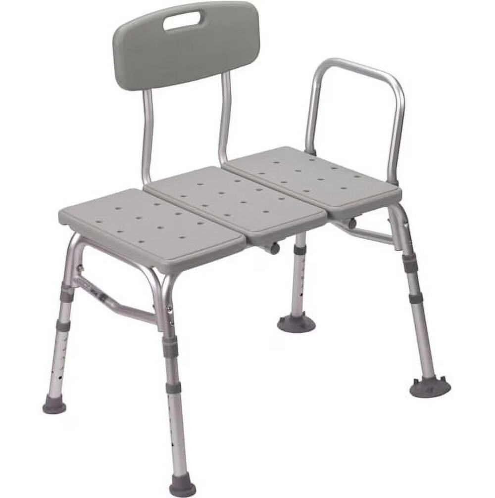 Guardian G3-100KBX1 Transfer Bench w/ Back 400 lb Capacity Adjustable Height